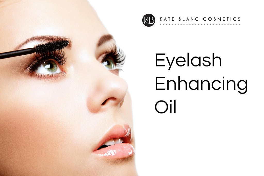 Kate Blanc Cosmetics Castor Oil Organic for Hair, Lashes, Face (2oz), 100% Pure, Cold Pressed, Hexane Free. Eyelash Serum for Thicker-Looking Eyelashes & Eyebrows