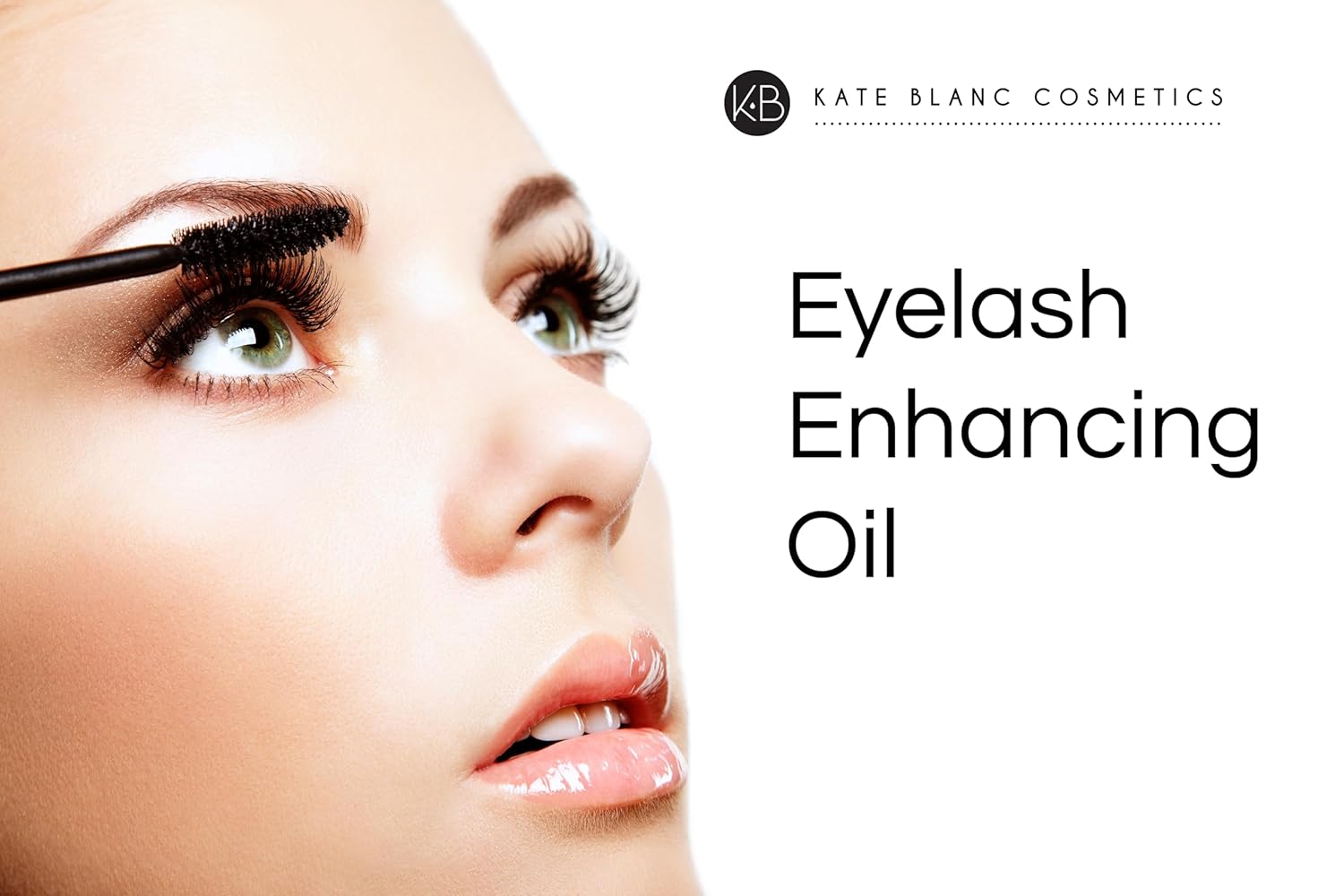 Kate Blanc Cosmetics Castor Oil Organic for Hair, Lashes, Face (2oz), 100% Pure, Cold Pressed, Hexane Free. Eyelash Serum for Thicker-Looking Eyelashes & Eyebrows