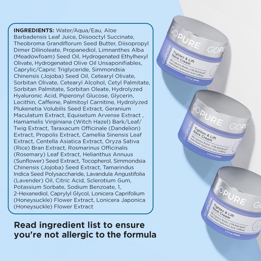 GoPure Tighten and Lift Neck Cream- Clinically Tested